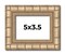 5x3.5 Modern Bamboo Picture Frame with UV-Resistant Acrylic & Acid Free Backing, Available in 5 Finishes - Gold, Silver, Brown, Black, and Natural